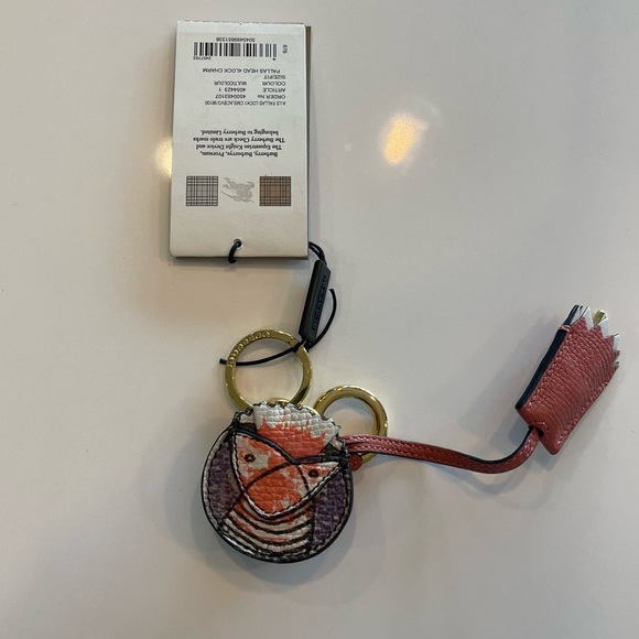 BURBERRY Pallas Head Charm With Lock & Key NWT - Picture 2 of 12